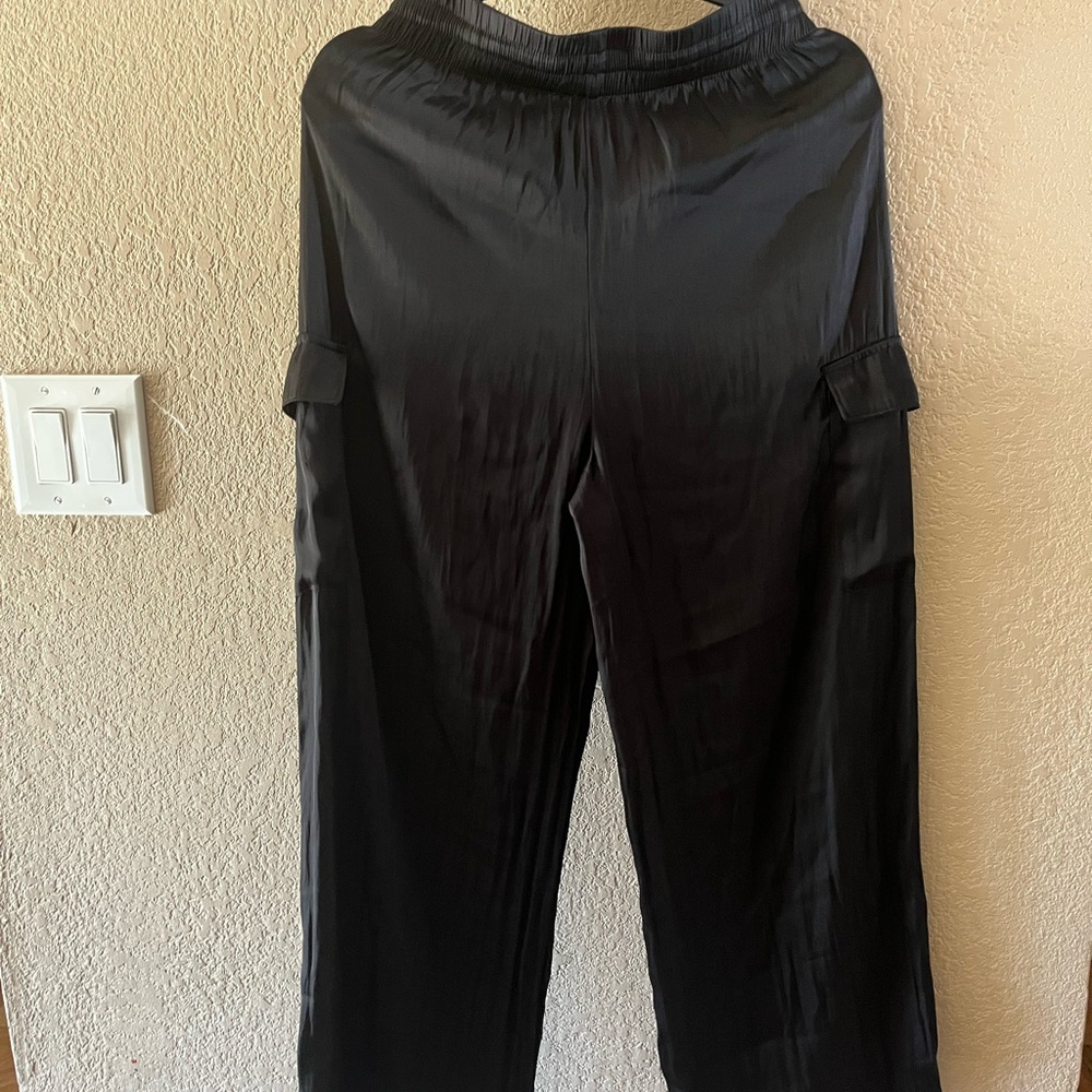 Rachel Zoe Black Wide Leg Pull-On Pants Size SP - Picture 5 of 7